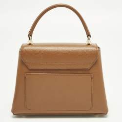 مملوكة مسبقًا Furla 1927 Mini Brown Leather Top Handle Bag
