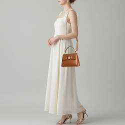 مملوكة مسبقًا Furla 1927 Mini Brown Leather Top Handle Bag