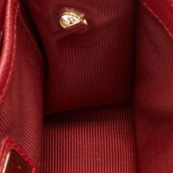 مملوكة مسبقًا Furla Metropolis Mini Red Leather Flap Chain Shoulder Bag