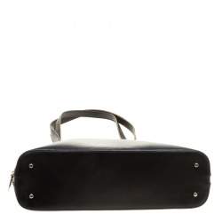 Pre Owned Furla Black Leather Shoulder Bag