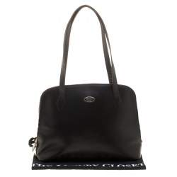 Pre Owned Furla Black Leather Shoulder Bag