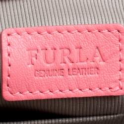 Pre Owned Furla Red Leather Melissa Shopping Tote