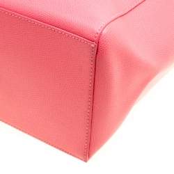 Pre Owned Furla Red Leather Melissa Shopping Tote