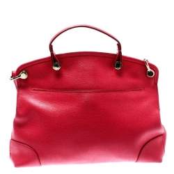 Pre Owned Furla Pink Leather Piper Top Handle Bag