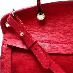 Pre Owned Furla Pink Leather Piper Top Handle Bag