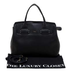 Pre Owned Furla Black Leather Linda Top Handle Bag
