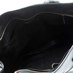 Pre Owned Furla Black Leather Linda Top Handle Bag