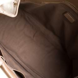 Pre Owned Furla Dark Beige Leather Kelis Tote