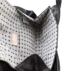 Pre Owned Furla Black Leather Bow Clutch