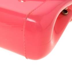 Pre Owned Furla Pink PVC Candy Mini Top Handle Bag