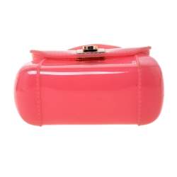Pre Owned Furla Pink PVC Candy Mini Top Handle Bag