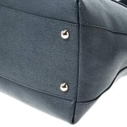 Pre Owned Furla Grey Leather Piper Dome Satchel