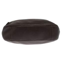 Pre Owned Furla Two Tone Leather Top Zip Hobo 