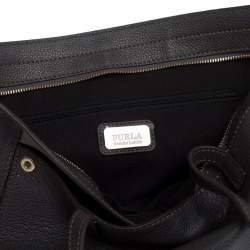 Pre Owned Furla Grey Leather Tote 