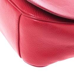 Pre Owned حقيبة كروس فورلا جلد أحمر