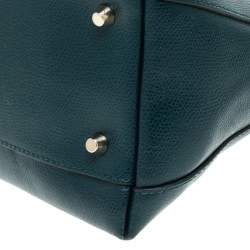 Pre Owned Furla Deep Green Leather Piper Dome Satchel
