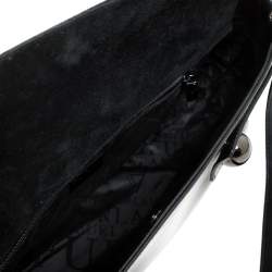 Pre Owned Furla Black Leather Shoulder Bag