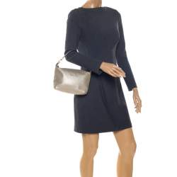 Pre Owned Furla Metallic Gold Leather Shoulder Bag