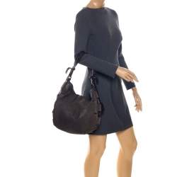 Furla Grey Leather Hobo