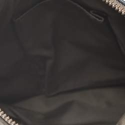 Pre Owned Furla Military Green Nylon and Leather Pop S Bandoliera Bag