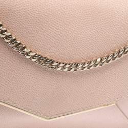 Furla Peach Leather Envelope Shoulder Bag