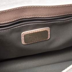 Furla Peach Leather Envelope Shoulder Bag