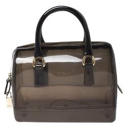 مملوكة مسبقًا Furla Black Rubber Small Candy Satchel