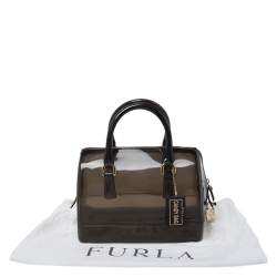 مملوكة مسبقًا Furla Black Rubber Small Candy Satchel