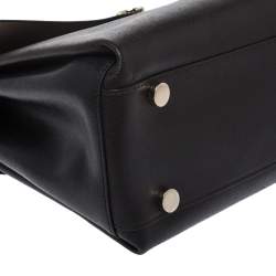 Pre Owned Furla Bicolor Leather Top Handle Bag