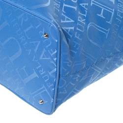 Pre Owned Furla Blue Nylon and Leather Hobo 