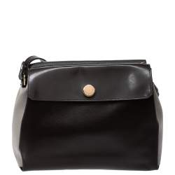 Pre Owned Furla Multicolor Leather and Patent Leather Crossbody Bag