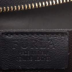 Pre Owned Furla Multicolor Leather and Patent Leather Crossbody Bag