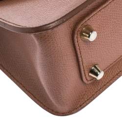 Pre Owned Furla Tan Leather Mini Metropolis Crossbody Bag