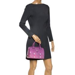 Pre Owned Furla Pink Rubber Candy Mini Satchel