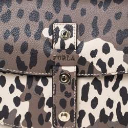 Pre Owned Furla Multicolor Animal Print Emma Shoulder Bag