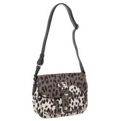 Pre Owned Furla Multicolor Animal Print Emma Shoulder Bag