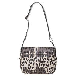 Pre Owned Furla Multicolor Animal Print Emma Shoulder Bag