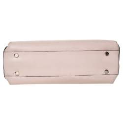 Pre Owned Furla Tri Color Leather Top Zip Satchel