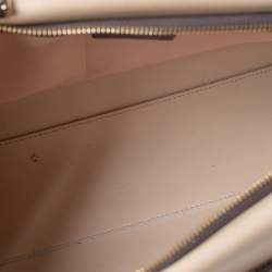 Pre Owned Furla Tri Color Leather Top Zip Satchel