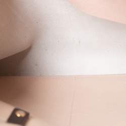 Pre Owned Furla Tri Color Leather Top Zip Satchel