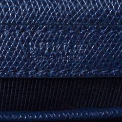 Pre Owned Furla Navy Blue Leather Micro Metropolis Shoulder Bag