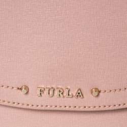 Pre Owned Furla Light Pink Leather New Daisy Shoulder Bag