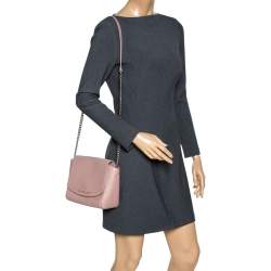 Pre Owned Furla Light Pink Leather New Daisy Shoulder Bag