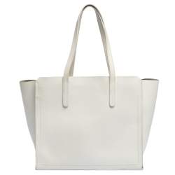 Furla White Leather Sally Tote