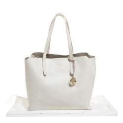 Furla White Leather Sally Tote