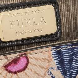 مملوكة مسبقًا حقيبة كروس فورلا كانفاس مقوى مطبوع متعدد الألوان بقلاب