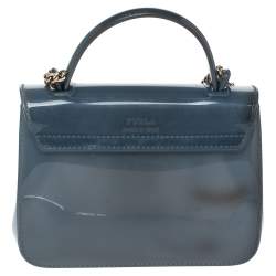 Pre Owned Furla Grey Rubber Candy Bon Bon Crossbody Bag