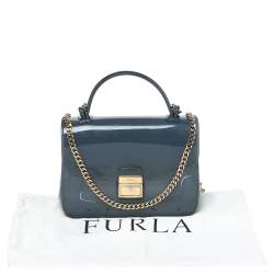 Pre Owned Furla Grey Rubber Candy Bon Bon Crossbody Bag