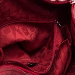 Pre Owned Furla Red Leather Hobo