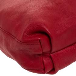 Pre Owned Furla Red Leather Hobo